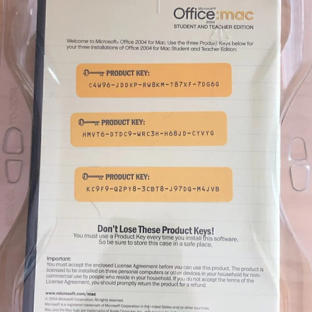 MICROSOFT OFFICE MAC Student & Teacher Edition